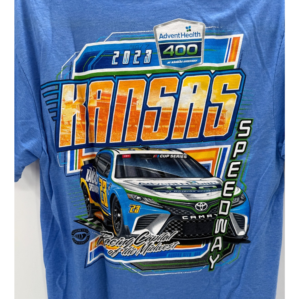 IndyCar Mens T Shirt 2023 Kansas Speedway Advent Health 400 Size Medium Graphic - Picture 6 of 8